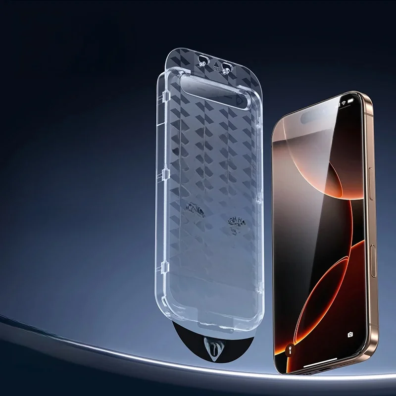 SmartDevil Bezpyłowa Folia Ochronna na Ekran do iPhone'a Air 17Pro Max 16 15 Przezroczyste Szkło Hartowane Bezramkowe Anty-odciski — zdjęcie produktu 7