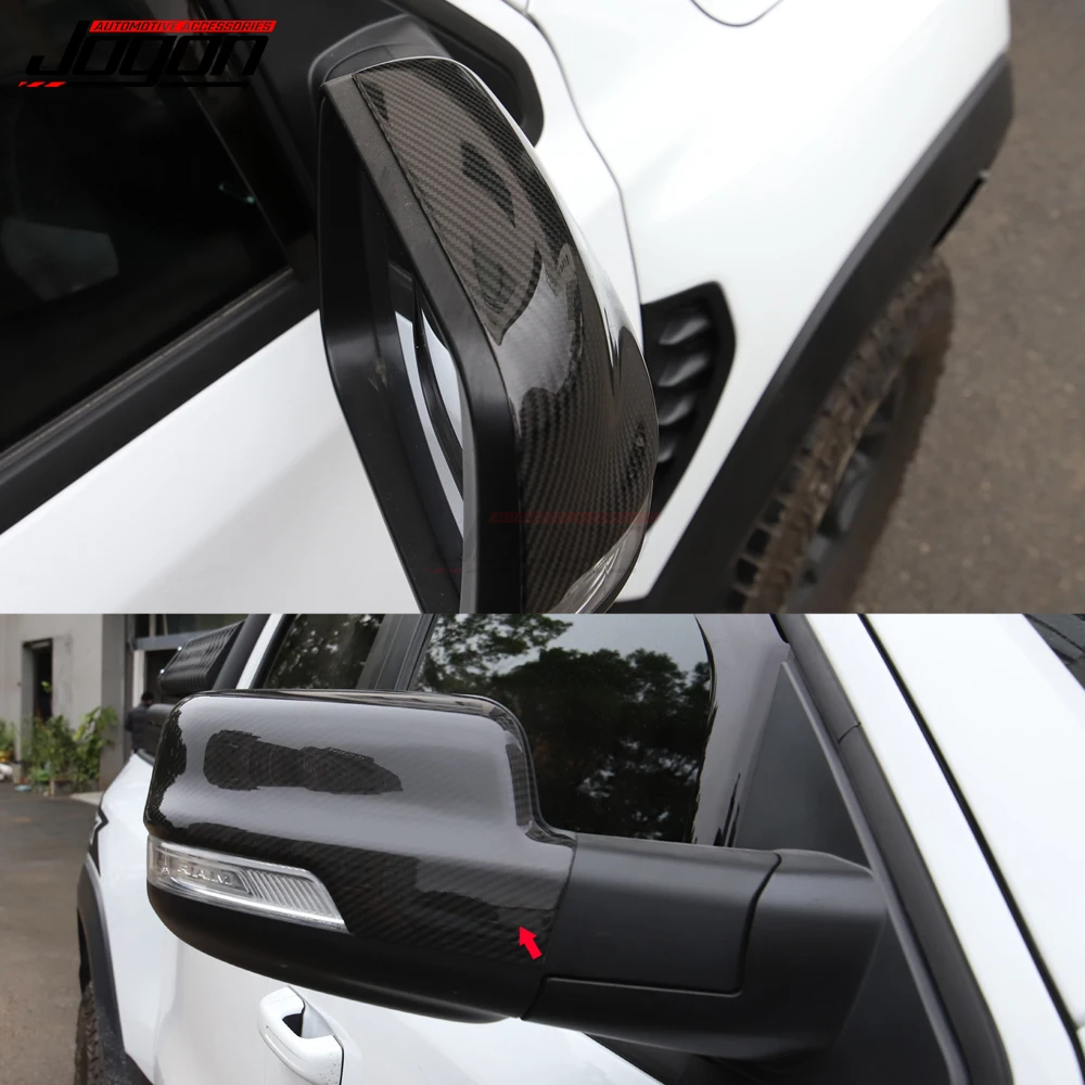 For Dodge Ram 1500 2500 All Edition Fifth Generation 2019-2023 Wing Mirror Cover Rearview Mirrors Caps Shell Dry Carbon Fiber