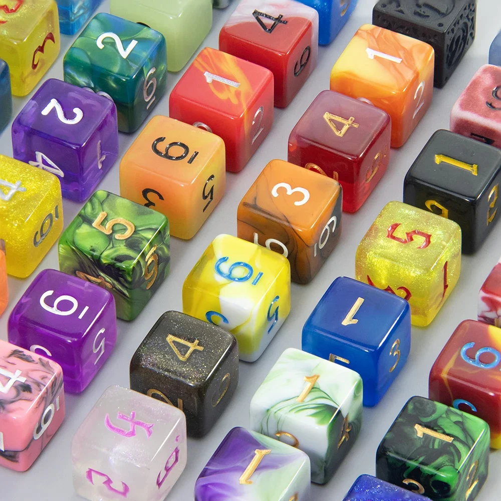 DND Game Dices Document aléatoire Polyh Dice Set 10Pcs D4-D20 Parfait pour les petits déjeuners des jeux DND Jeu de société Dice