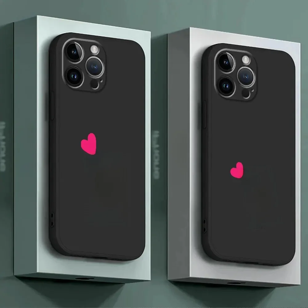 Etui na telefon Initial Letter A-F Love Heart Couples do iPhone 11 XS X 12 Mini 14 8 Plus 13 Pro SE XR 15 Pro Max TPU Soft Cover — zdjęcie 2