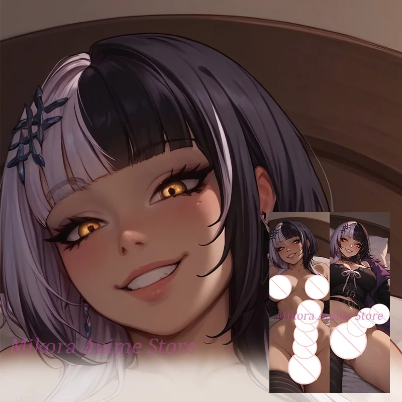 Dakimakura Futa shiori novella Vtuber أنيمي غطاء وسادة للجسم مزدوج الوجهين طباعة الحياة حجم المخدة هدية