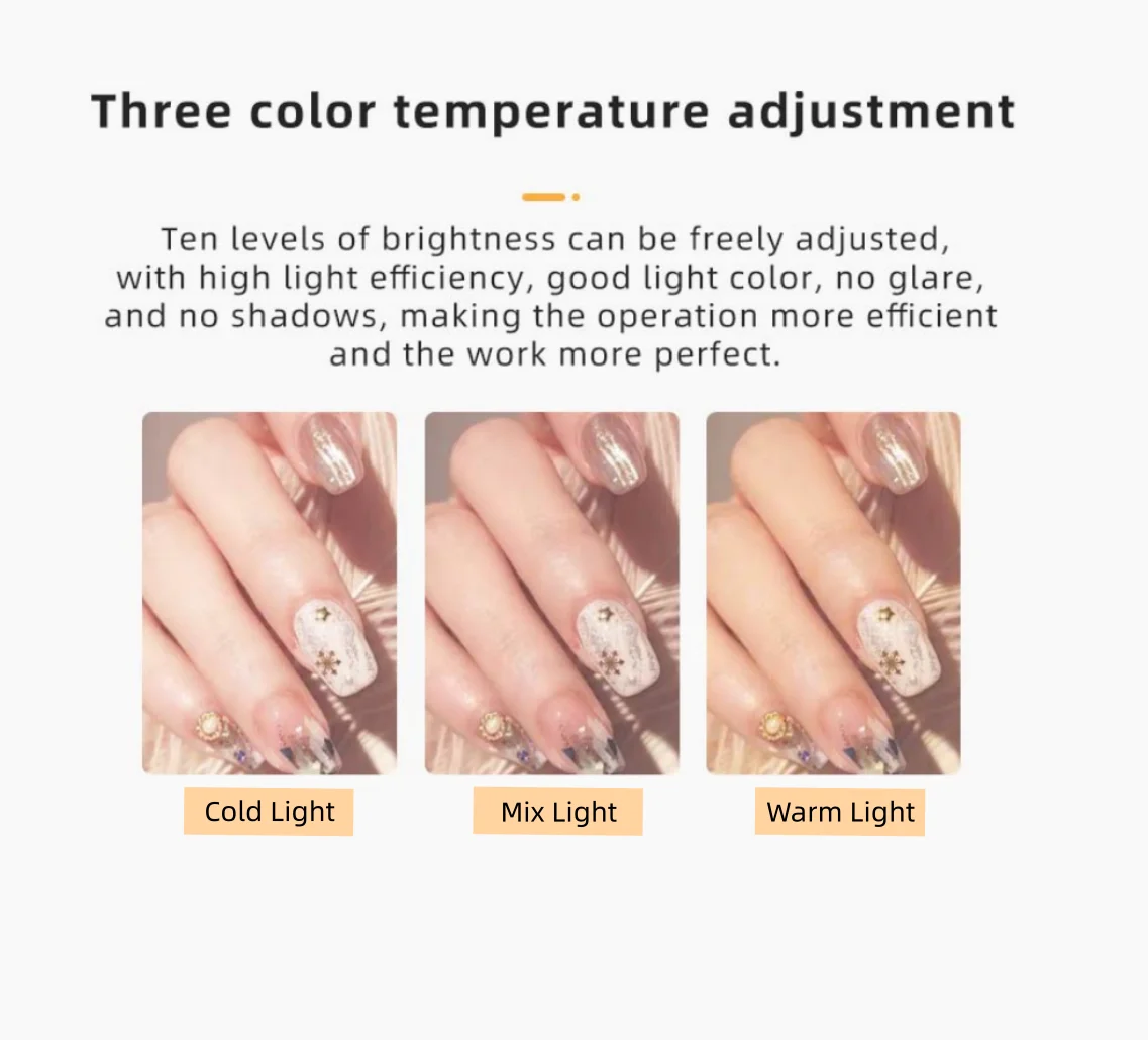 2025 Nieuwe 45 w Halve Maan Lamp Slalon Lamp 392 LED Kralen 3 Kleur Verstelbare Licht ail Art Vulling Lamp 3000 k-6500 k Wimper Nagel