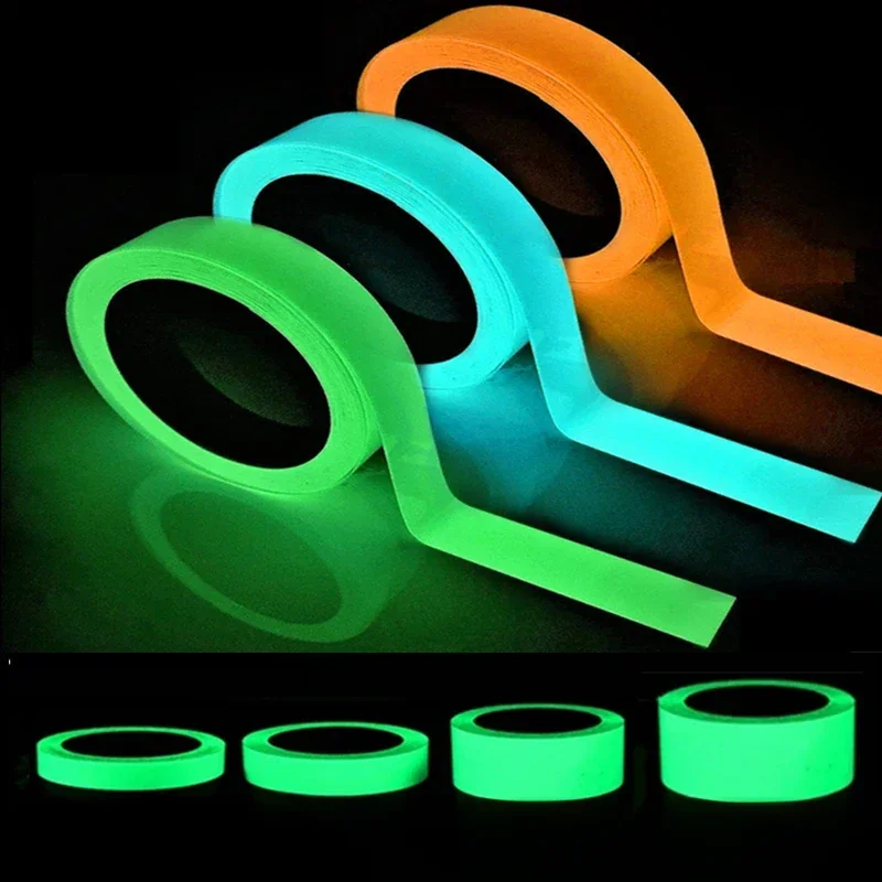 3/5/10m Leucht band grün/blau/rosa dreifarbige Nachtsicht leuchten im Dunkeln Sicherheits warnung