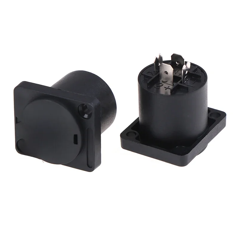 Connecteur Jack femelle pour amplificateur de haut-parleur Audio, 2 pièces, 4 broches, convertisseur pour câble d'amplificateur PA