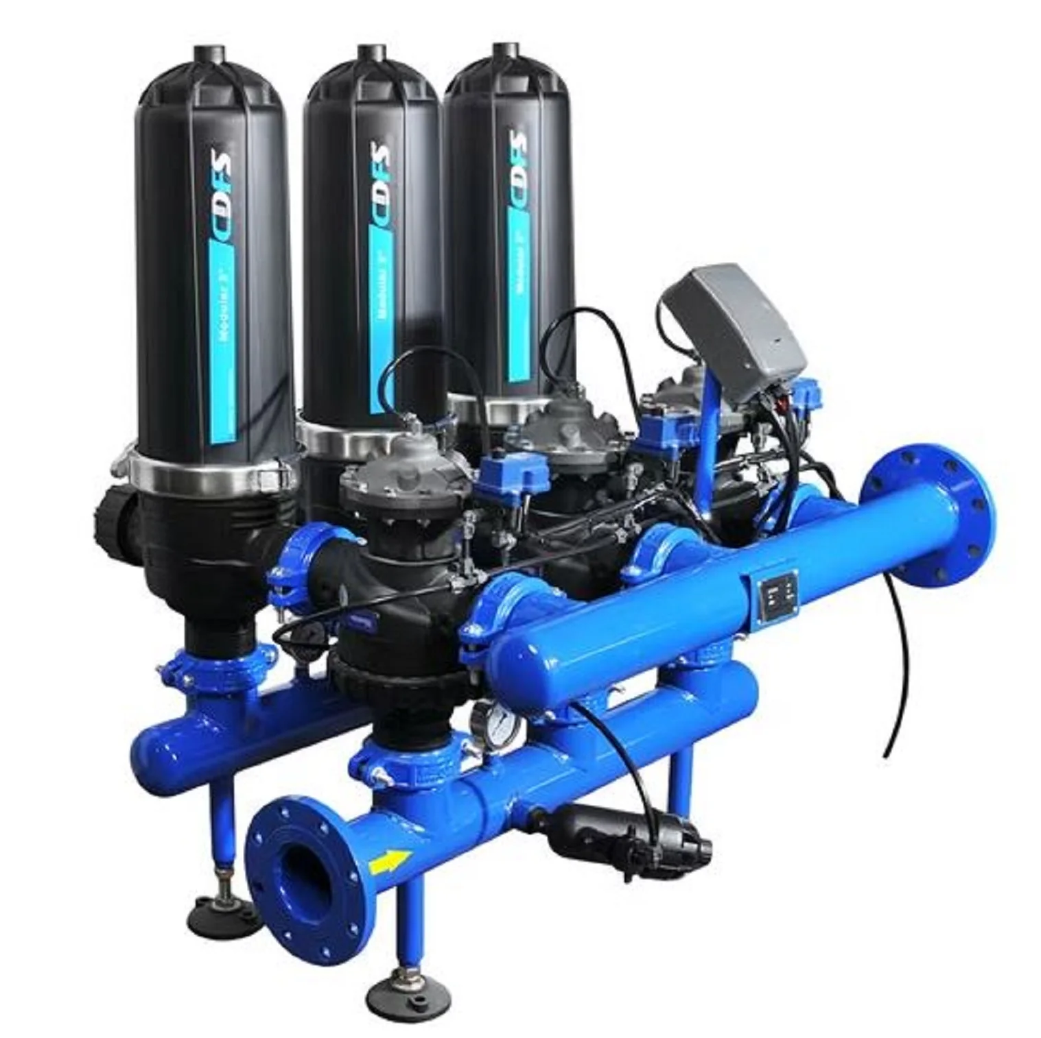 เครื่องกรองน้ำแบบอัตโนมัติเต็มรูปแบบสำหรับแหล่งน้ำของระบบน้ำหยดในโรงเรือนการเกษตร