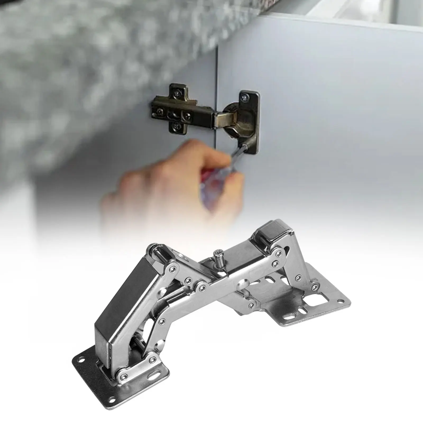 180 Degree Hinges Frameless Cabinet Hinges Hydraulic Soft Close Hinges Kitchen Cupboard Doors Hinges Cold Rolled Steel Material