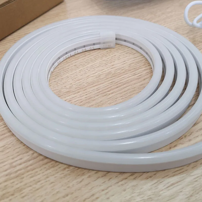 Tira de luz de relleno frontal LED USB, brillo ajustable, tira de luz de neón flexible, adecuada para luz de relleno en espejos de maquillaje.