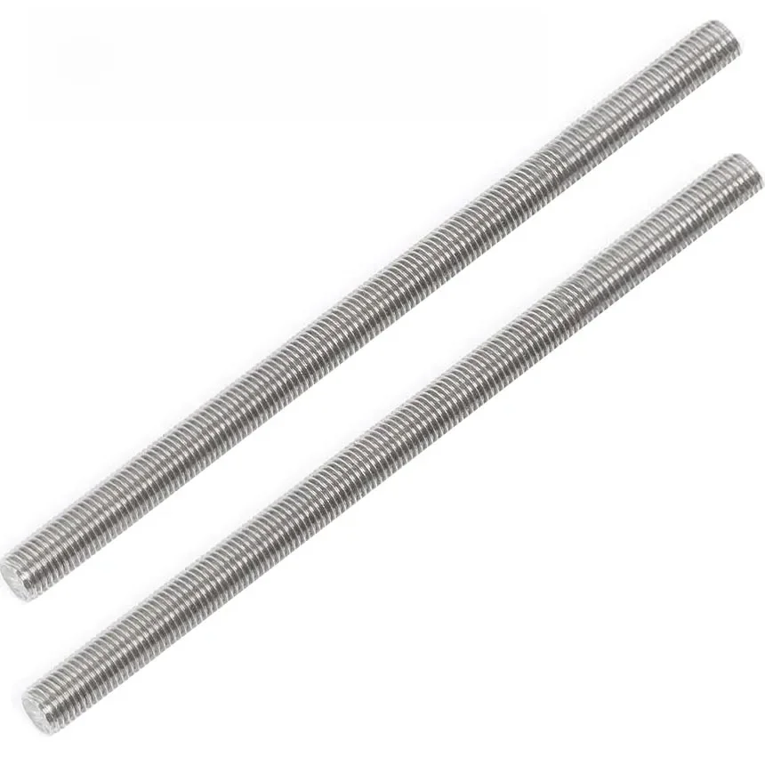Boulon à filetage fin M6 M8 M10 M12 M14 M16 M18 M20 de 250mm de longueur, tige filetée en acier inoxydable 304, clouté de barre à filetage complet