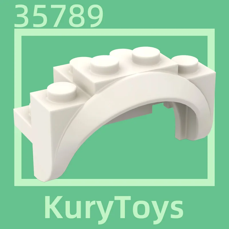 Kury Toys DIY MOC For 35789 10pcs Building block parts For Vehicle, Mudguard 4 x 2 1/2 x 2 with Arch Round, Solid Studs