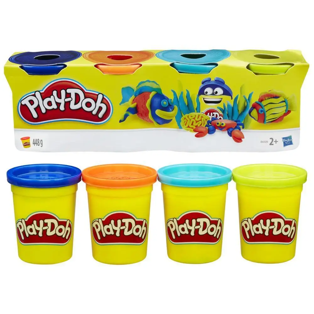 Pâte Play-Doh pour spoage, 4 pièces Pâte à spoer légère pour enfants, jouet de 448g, haute qualité, cadeau