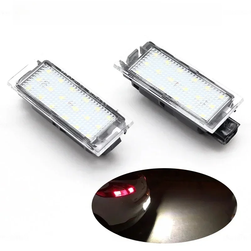 Feu de plaque d'immatriculation arrière, mise à niveau sans erreur, pour Renault Megane 3 Clio Laguna 2 Megane 3 Twingo Master Vel Satis 2PS