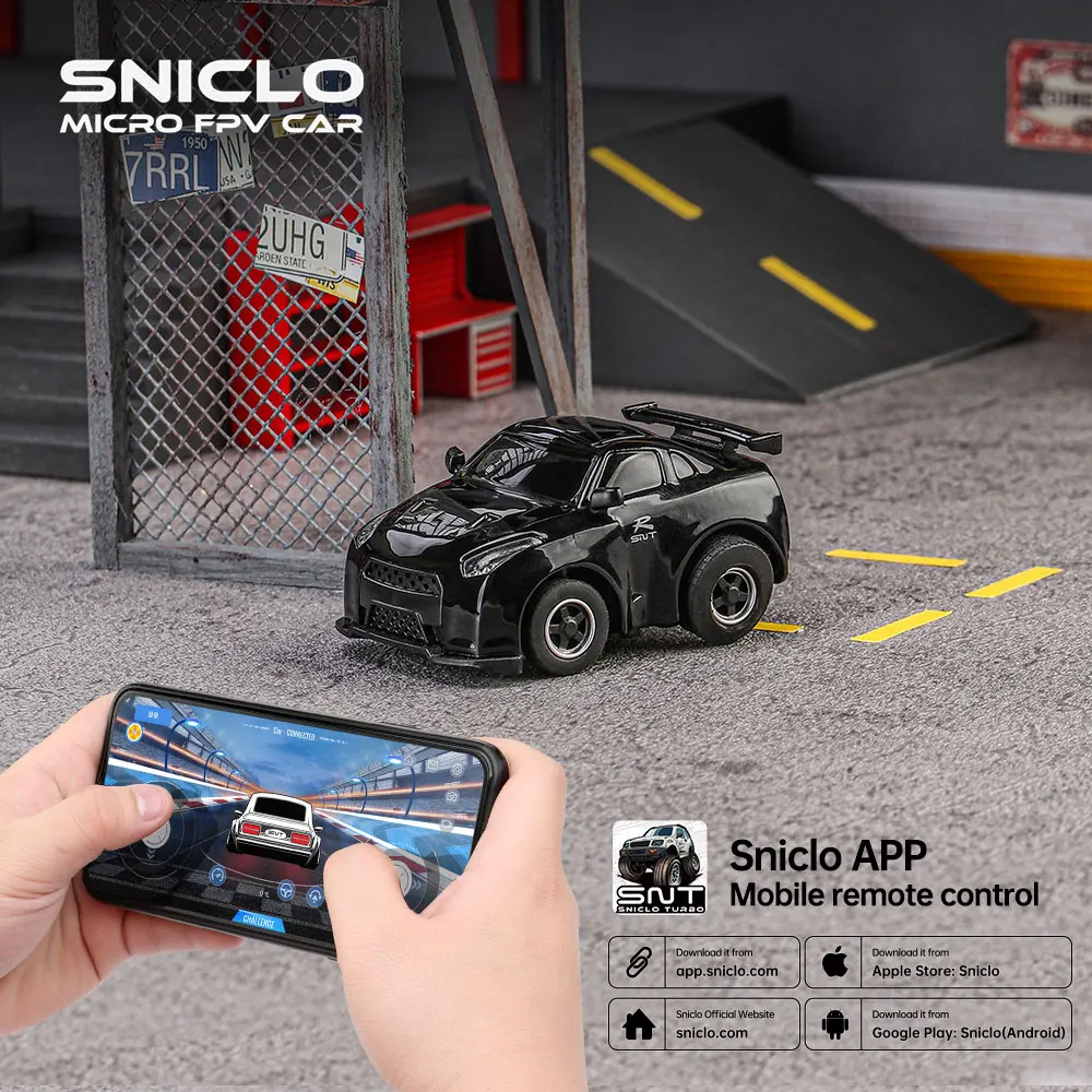 Sniclo 1:100 GT R35 2008  WIFI Car  RC CAR 1:100 Q Series Controlled by phone Non FPV version