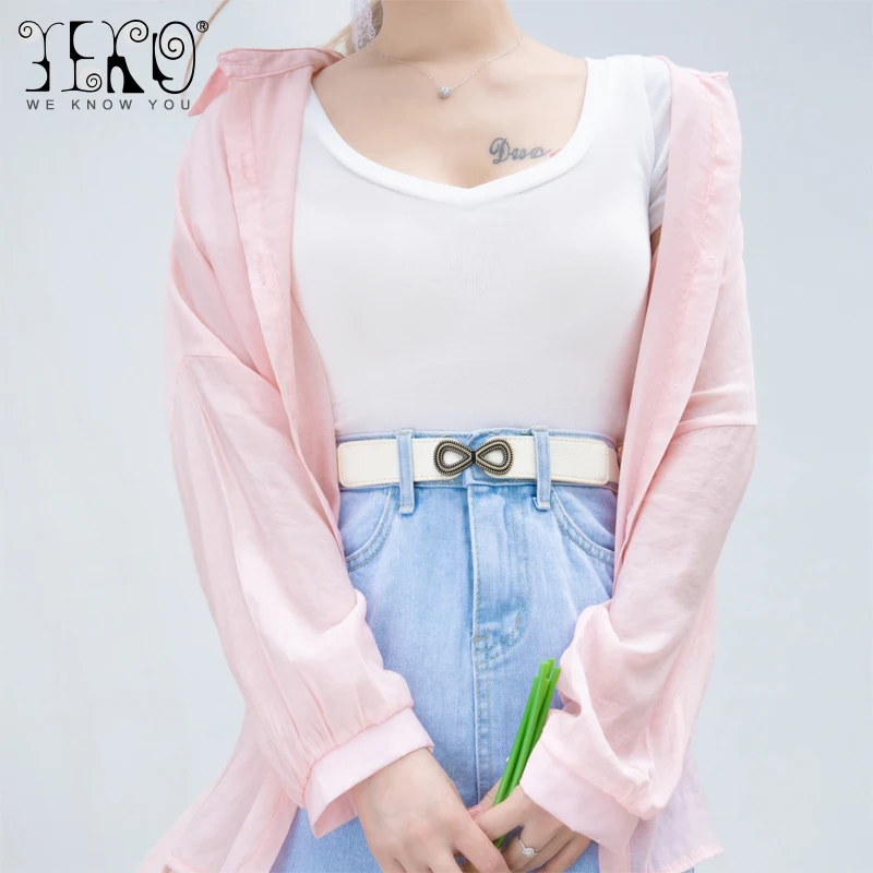 YEKO women new fashion decorative outer belt female versatile ins style