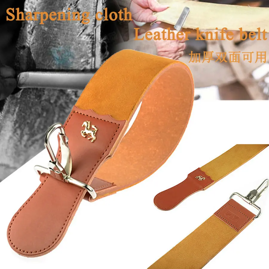 Leather Razor Strop Shaving Sharpener Strap Barber Straight Razor Knife Sharpening Belt