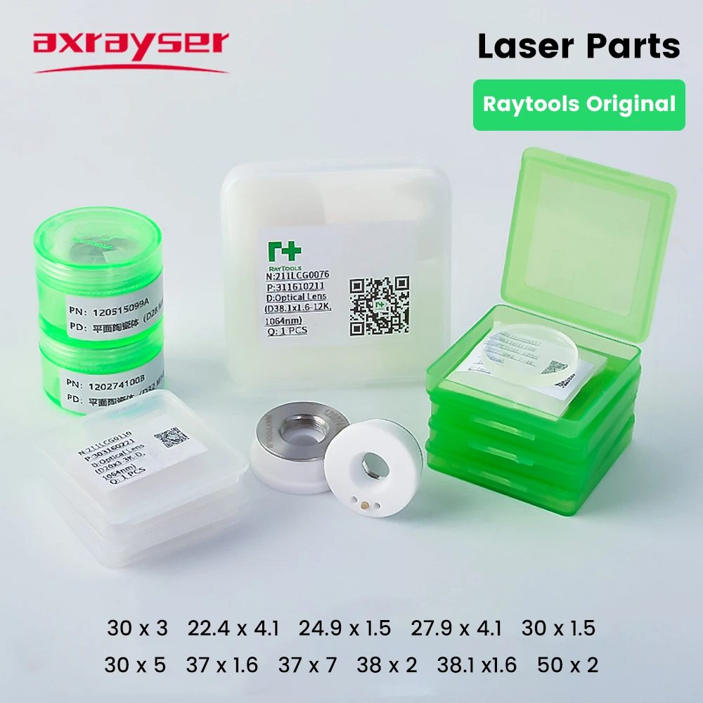 Axrayser Original Raytools Laser Protective Windows Lens 27.9x4.1 24.9x1.5 37x7 Laser Ceramic 120274100B for Cutting Machine