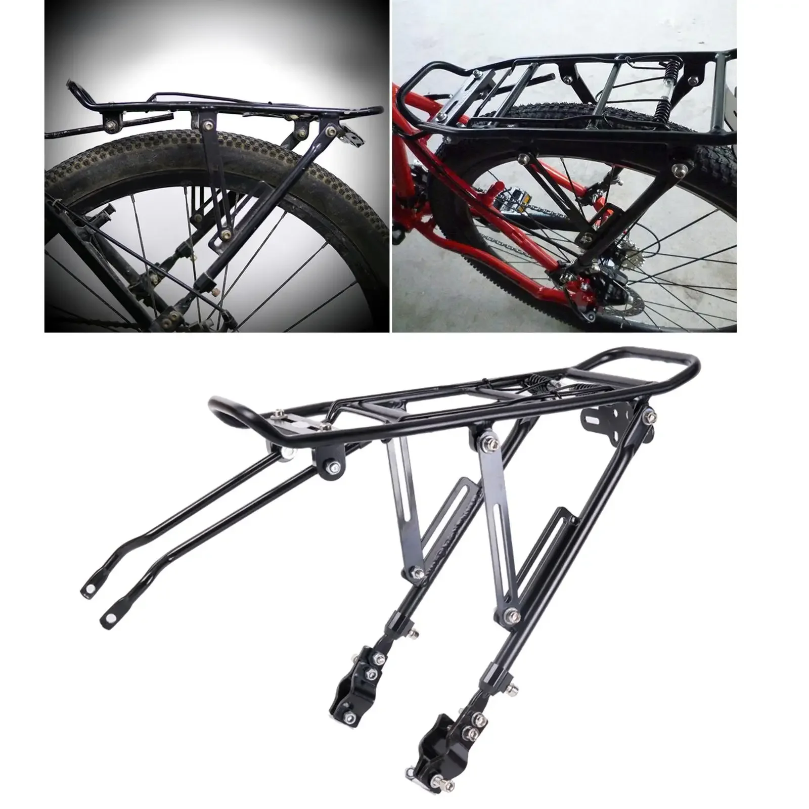AliExpress NONE Bicycle Rear Luggage Carrier Cargo Rack Bike Panniers Load Shelf Carrying Carries Up To 60kg