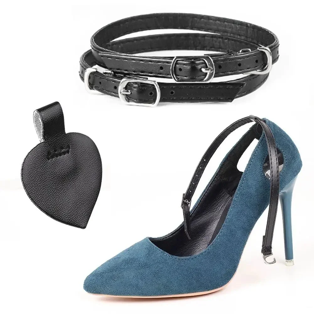 1 paire d'accessoires de chaussures, lacets de maintien de la cheville, ceinture ample antidérapante, ceinture de chaussure réglable, bande de talons