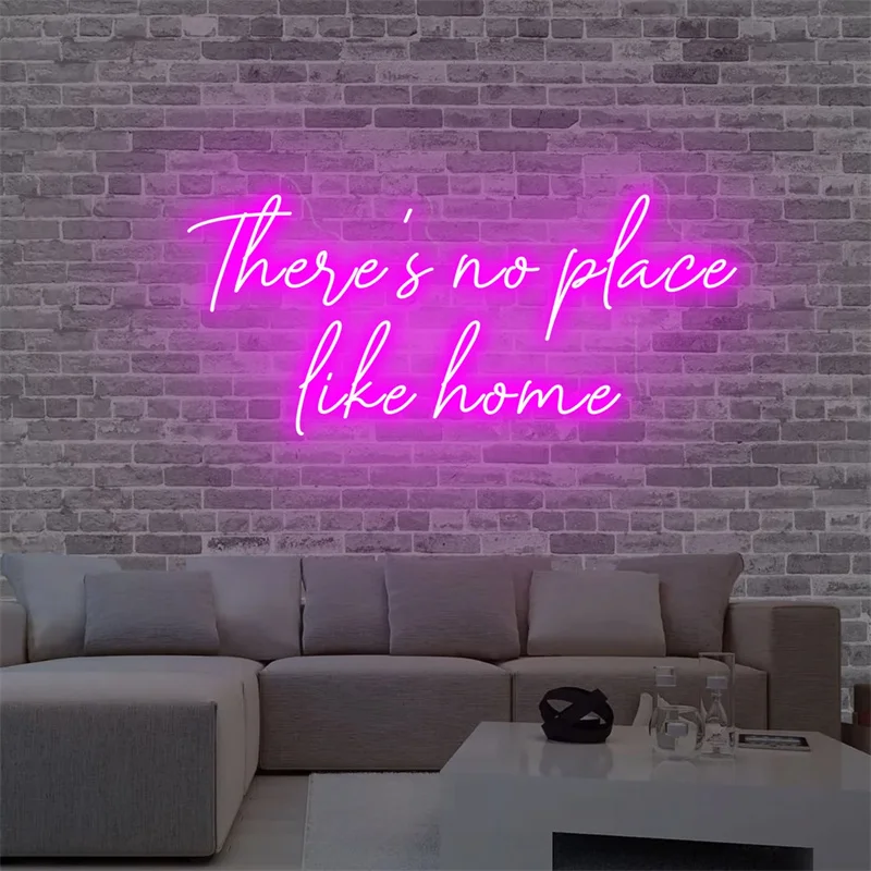 

There is no place like home Neon Sign Bedroom Custom Led Sign Room Wall Art Neon Wall Decor Lights Cool Neon Sign Party Decor