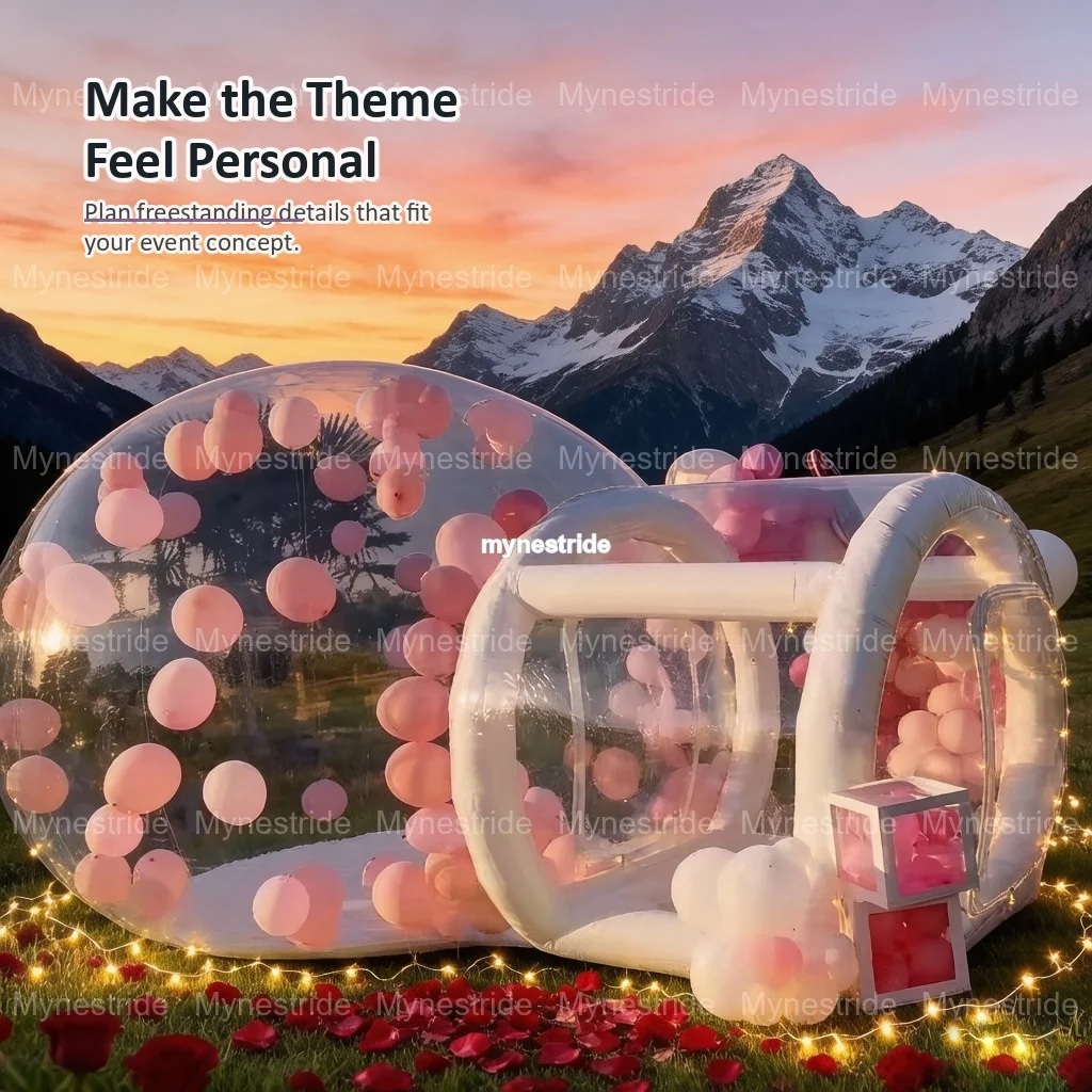 Gpp2727 Domo Inflable Transparente | Tienda de Campaña - Dale a tu boda un detalle que vale la pena admirar - Forma Redondeada y Elegante: Sueña con ella