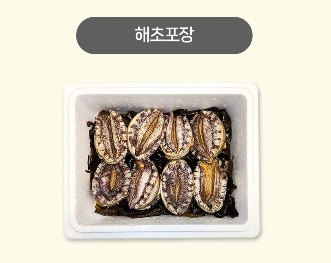 완도 프리미엄 전복 선물세트 ( 해초보장 가능 )