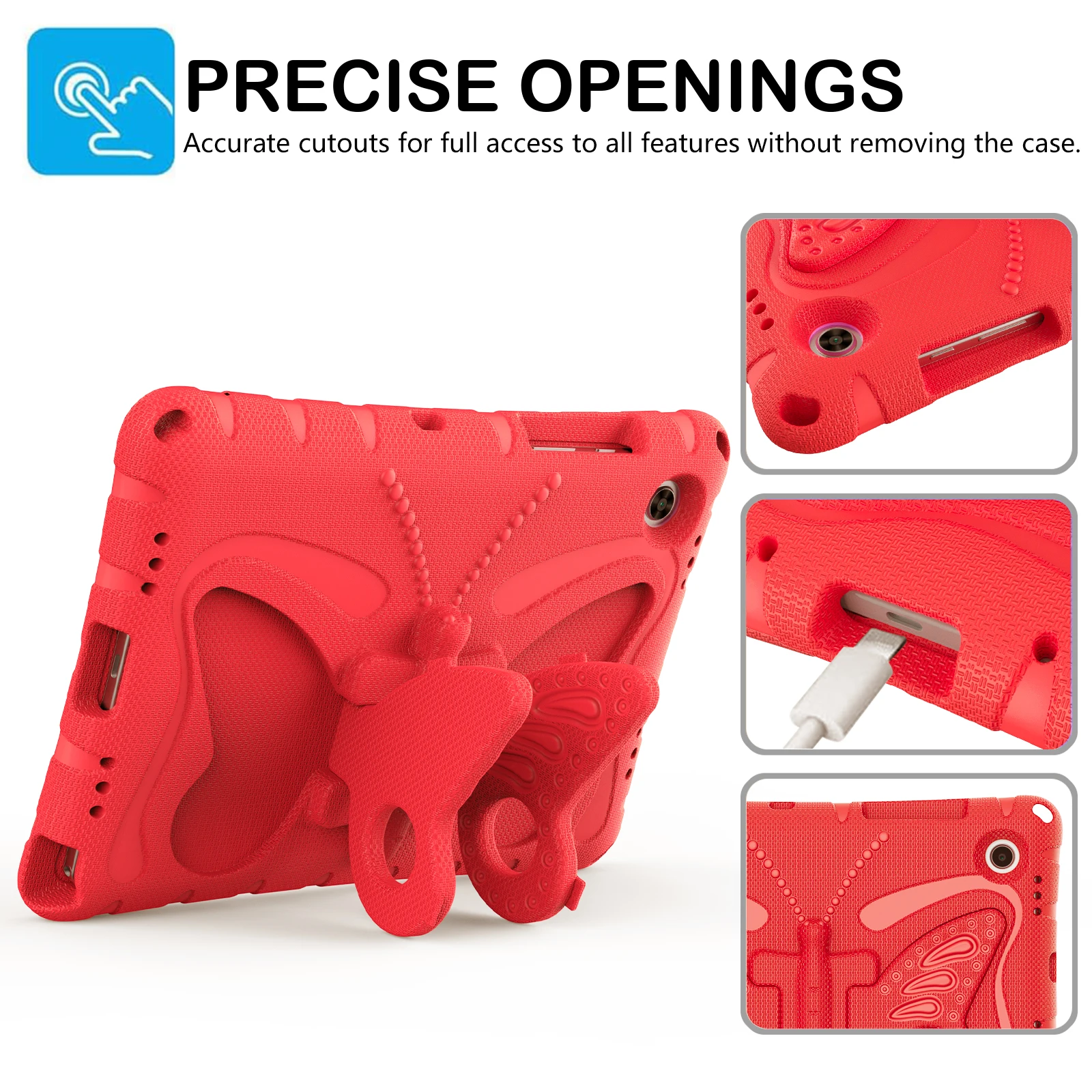 Kids Case for Samsung Galaxy Tab A8 10.5-Inch 2022 (SM-X200/X205/X207),Shockproof Full-Body Handle Stand Tablet Protective Cover