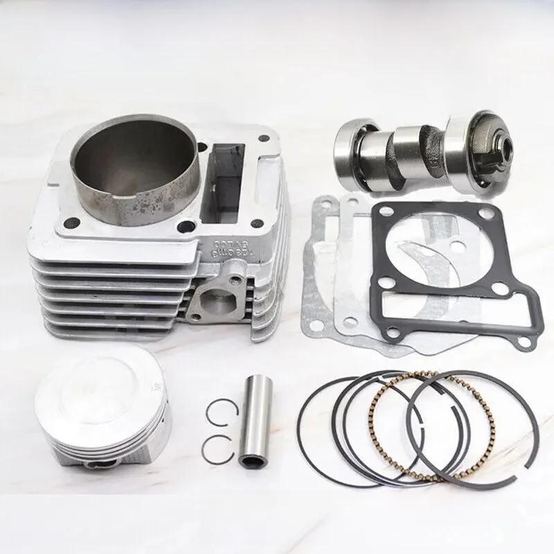 Zestaw wałka rozrządu cylindra motocykla 65,5 mm Big Bore do Yamaha YBR125 YBR 125 XTZ125 YB125Z YBR XTZ 125 185cc Zmodyfikowany silnik — zdjęcie 2