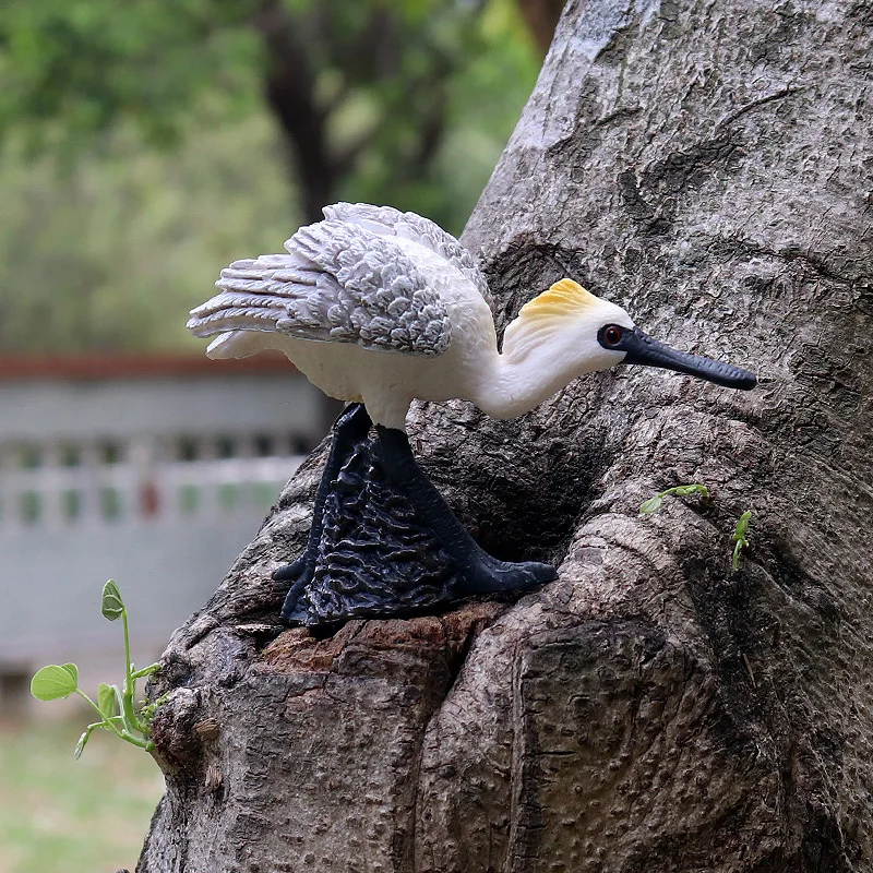 จำลองสัตว์นกนกฮูก Flamingo นกกระจอกเทศ Parrot Eagle Scarlet Macaw ตัวเลขการกระทำนกยูง Toucan Albatross Miniature ของเล่น