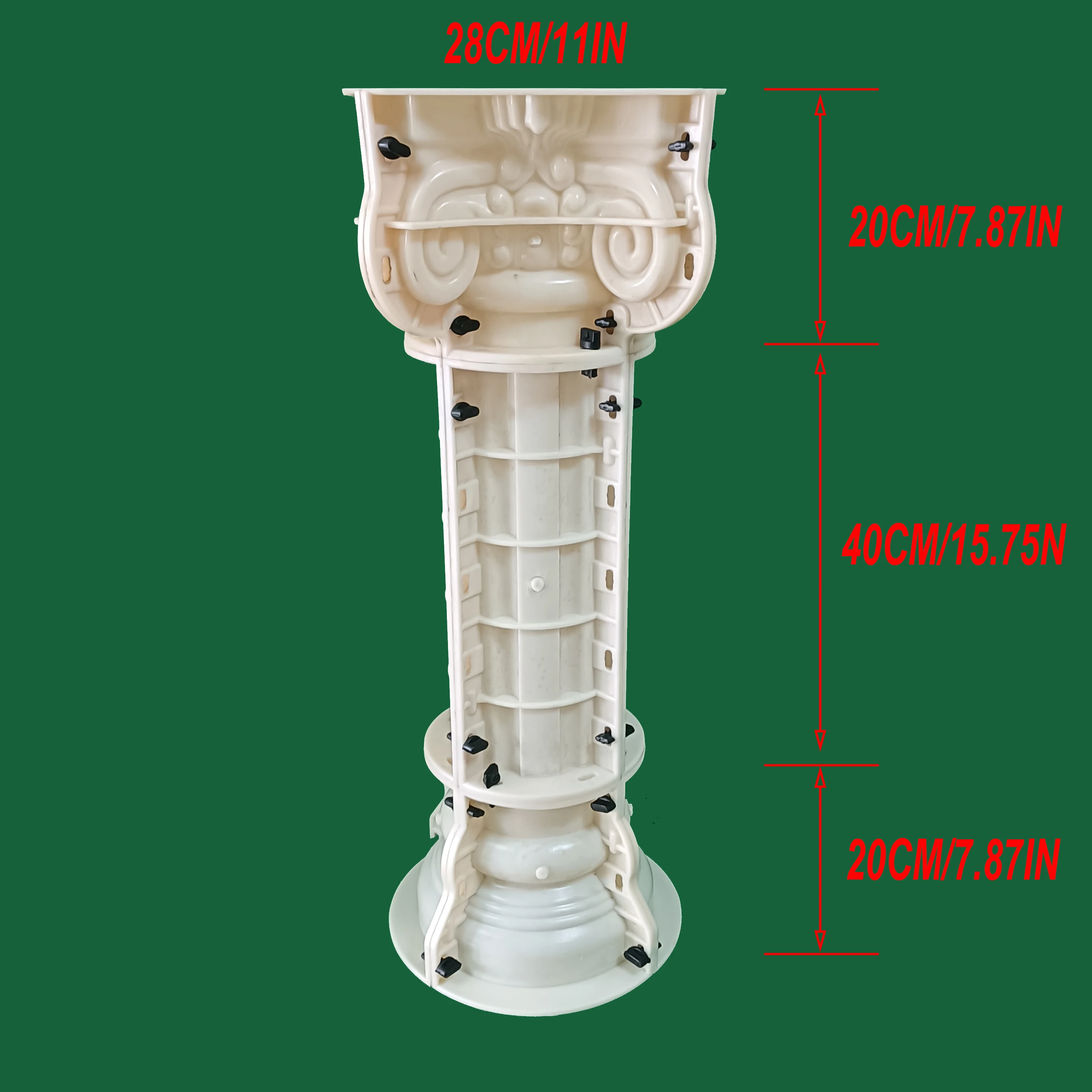 15cm/5.9 cali okrągła kolumna ślub ceremonia strona dekoracji wielokrotnego użytku formy cokole kwiat siedzenia gipsu formy do betonu