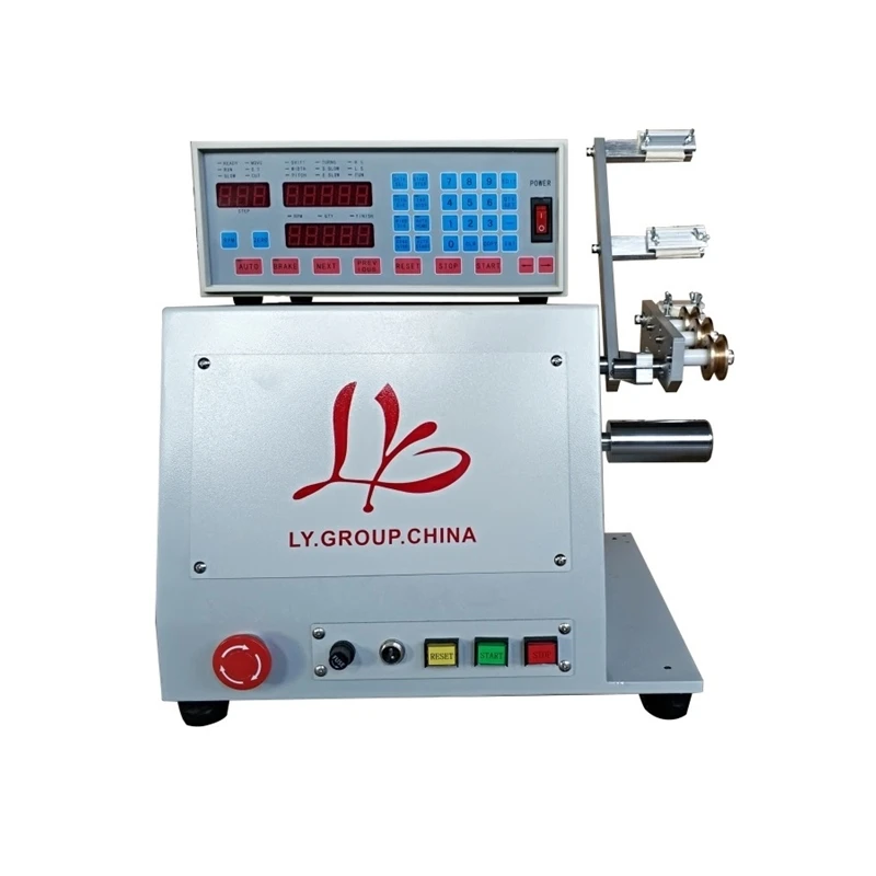 LY 820 Avvolgitrice automatica a doppio filo a vento adatta per avvolgitore bobina filo da 0,2-3,0 mm con freno 15 mm 220 V 110 V