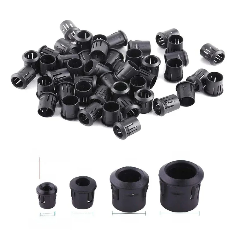 100 sztuk ~ 25 sztuk czarne plastikowe podstawy lamp 3mm/5mm/8mm/10mm uchwyt diody LED czarny klips Bezel gniazdo góra DIY dioda elektroluminescencyjna — zdjęcie 2