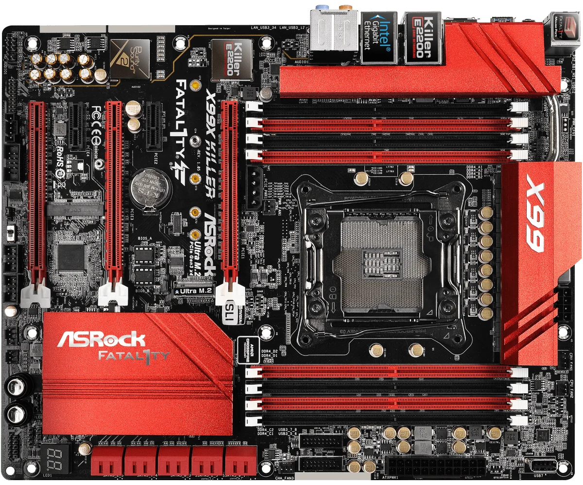 X99 Motherboard ASRock X99X KILLER Motherboard LGA 2011-3 8×DDR4 support E5-2667 v4 i7-6850K E5-2629 v3 E5-2697 v4 cpu ATX