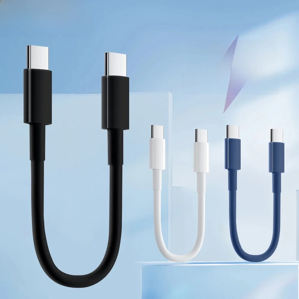 Olaf 30CM câble court PD60W Type C à Type C câble de charge rapide pour iPhone 15 Xiaomi Samsung Huawei Power BanK USB C câble de données