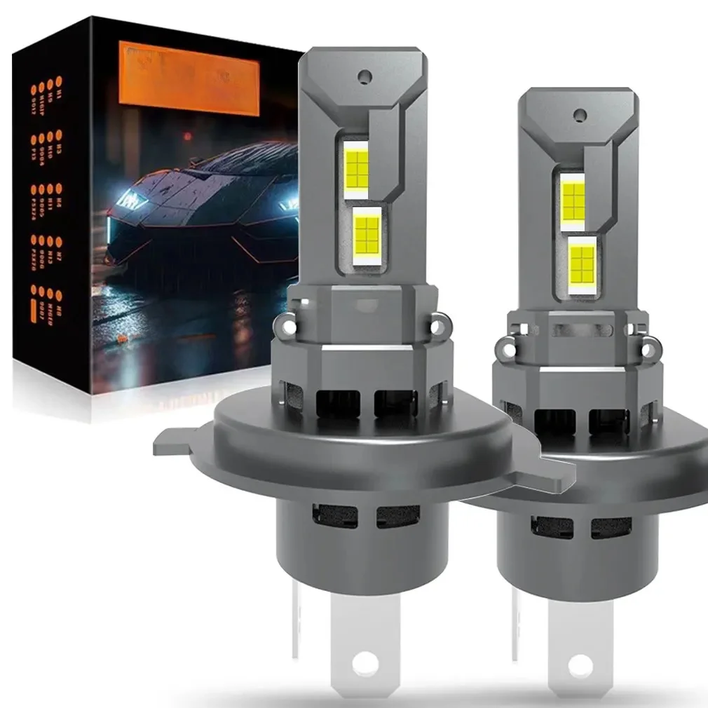 30000LM H4 LED Żarówki reflektorów 9003 HB2 lampada High Low Beam H4 Motocykl Canbus H7 Led Światło samochodowe Turbo Diode Lamp Auto 6500K — zdjęcie 2