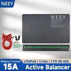 NEEY Smart Battery Equalizer 15A Balance Current Active Balancer with BT APP for 2S~24S LiFePo4 Li-ion Battery NEEY BMS