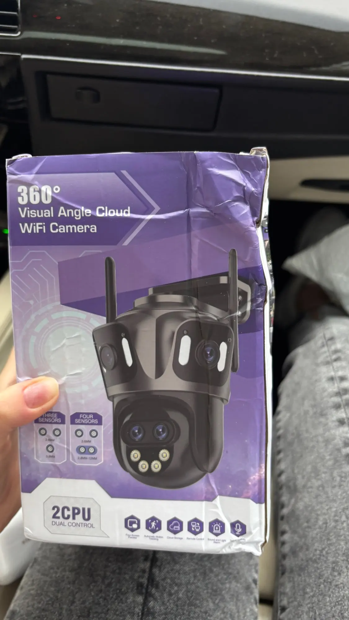 Three Screen WIFI IP Camera Outdoor 4K Dual Lens PTZ Camera Ai Human Detection IP66 Waterproof CCTV Video Security Camera iCsee photo review