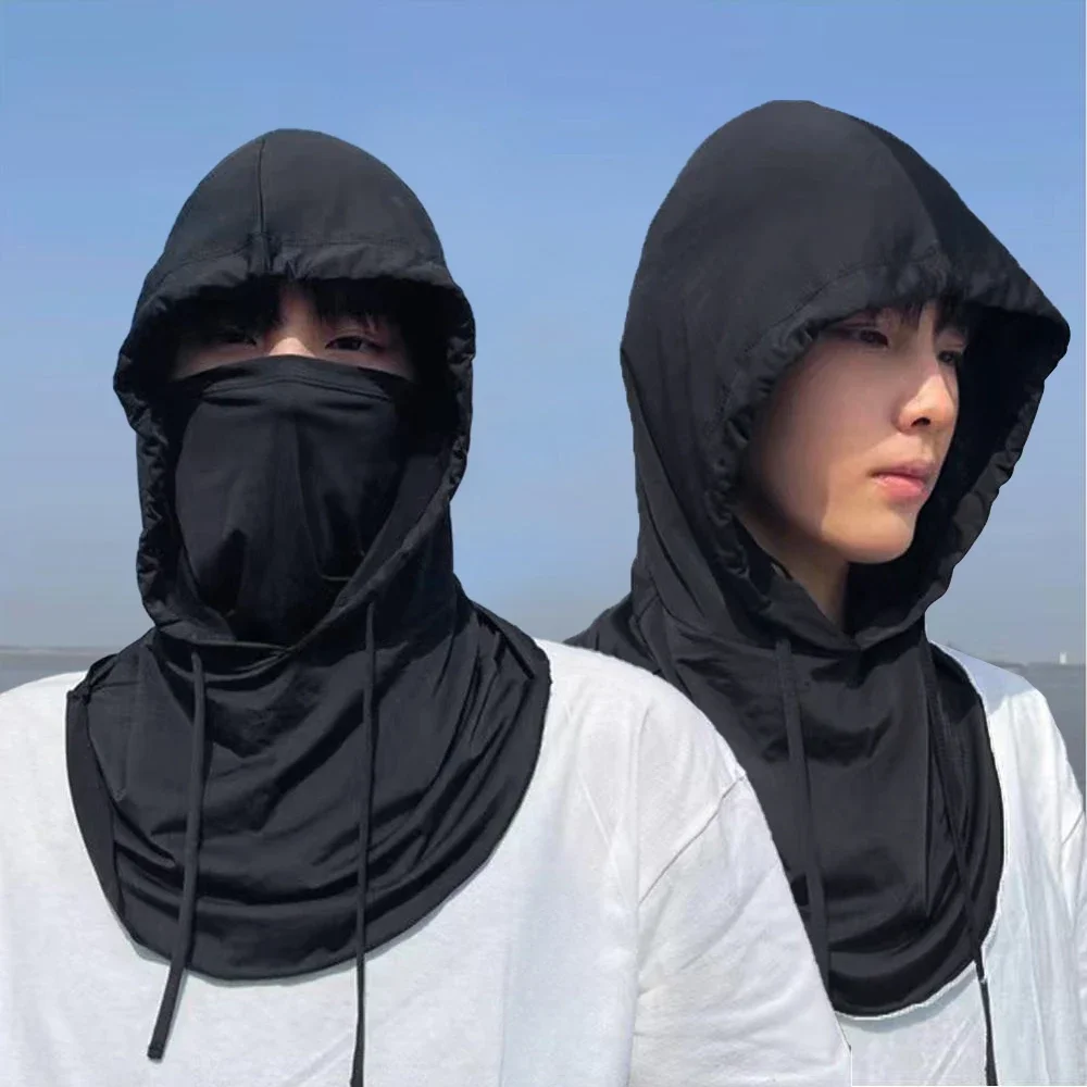 AliExpress Summer Hooded Sun Hats Hats UV Protection Cooling Neck Wrap Cover for Men Running Cycling Visor Face Scarf Mask Outdoor Sunhat