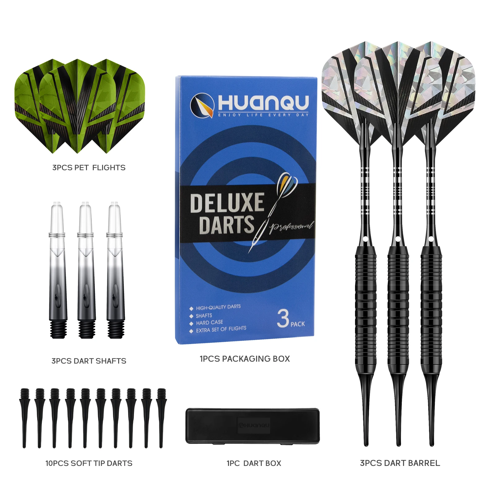 Huanqu Universal Iron Dart Set - Sports Equipment In Flight ulasan dan harga