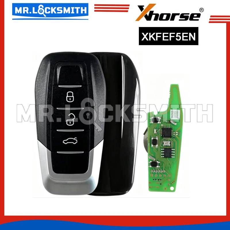 Xhorse XKFEF5EN FA.LL Type Wired Folding Key 3 Buttons Bright Black Universal Remote Key