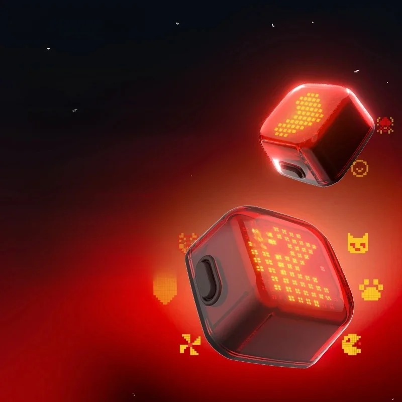 AliExpress XOSS Nebula Smart Brake Bike Taillight Bike Lights With Customized Patterns Team Up Same Frequency Waterproof LED Rear Light