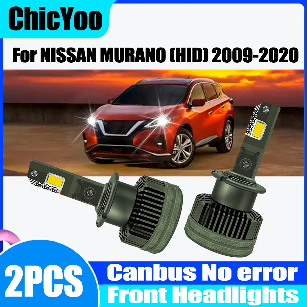 

2 шт., 6000K, белые, мощные автомобильные ксеноновые фары HID, 3570 CSP-чипов, 120 Вт, 30000 лм, светодиодные фары для NISSAN MURANO (HID) 2009-2020 гг.