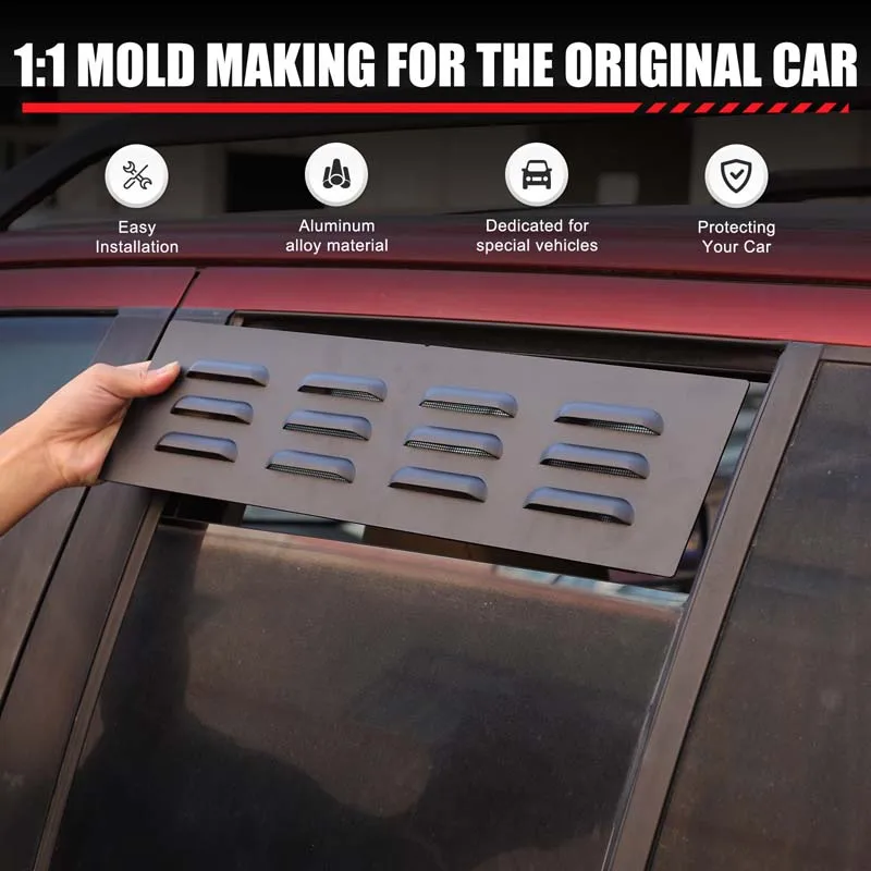 

Для Land Rover Freelander 2 2007-15 алюминиевый сплав черный автомобильный задний дверной вентиляционные отверстия вентиляционные жалюзи крышка отделка автомобильные аксессуары