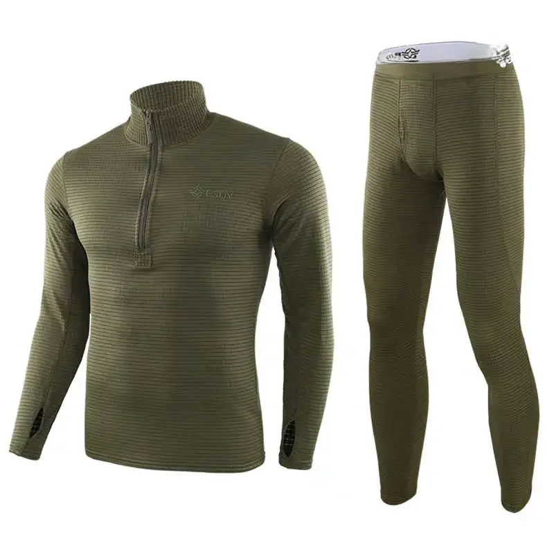 Sweat rapide hiver Compression Johns vêtements séchage thermique chaud sous-vêtements longs militaire armée hommes ensembles polaire épais Thermo