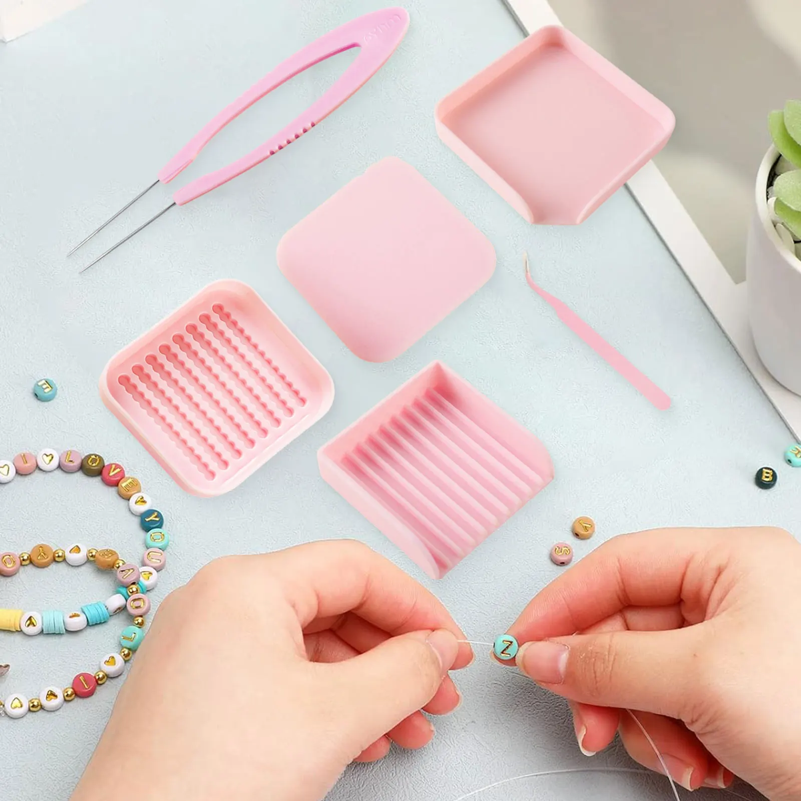 1 Set Mini Fuse Beads Picking Tray Kit Supplies Melt Beads Organizer User Friendly Tools  for Art Crafts Crafting Projects DIY