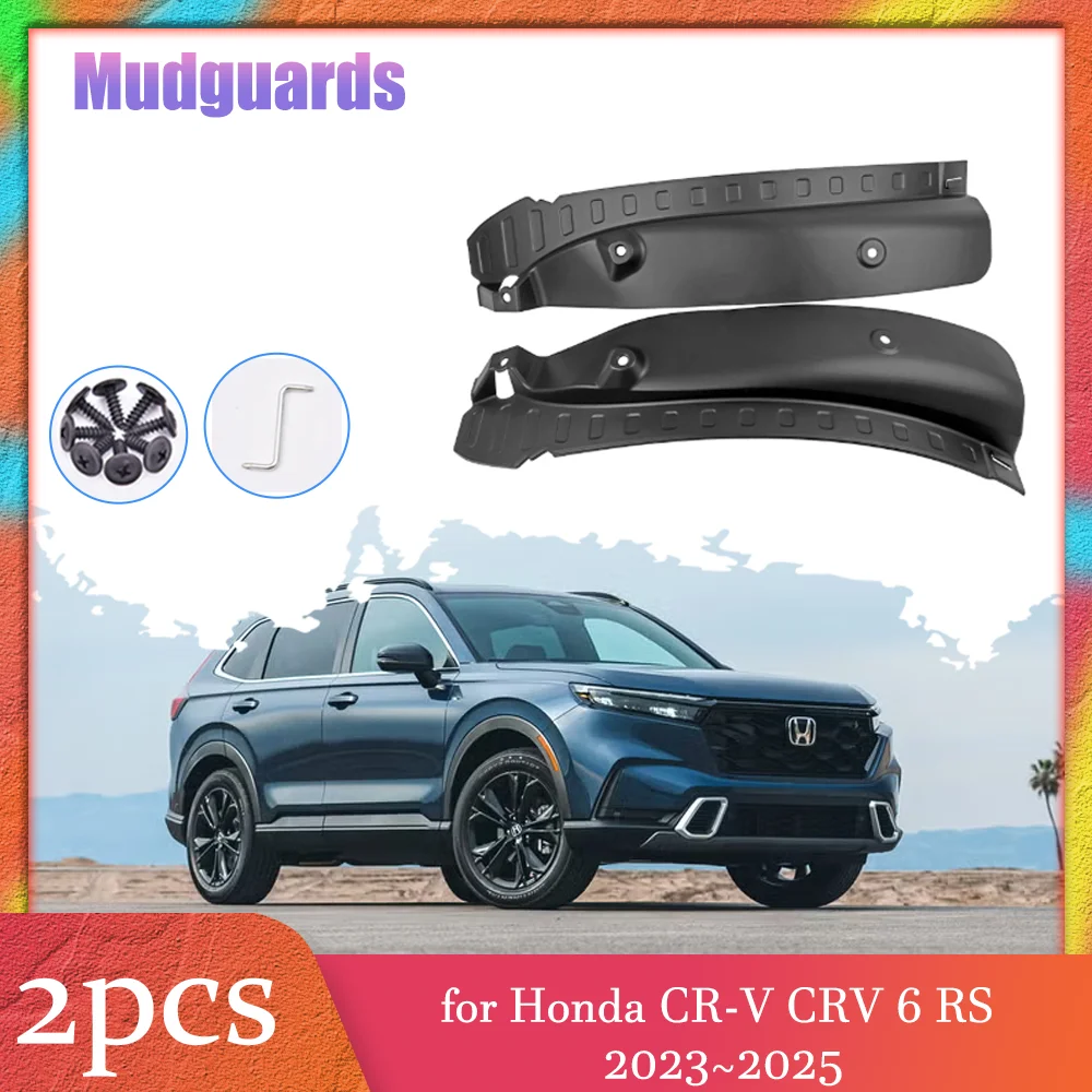 

2pcs Mudflaps for Honda CR-V CRV 6 RS 2023~2025 2024 Car Inside Mud Flaps Splash Guards Mudguards Rear Wheel Fender Accessories