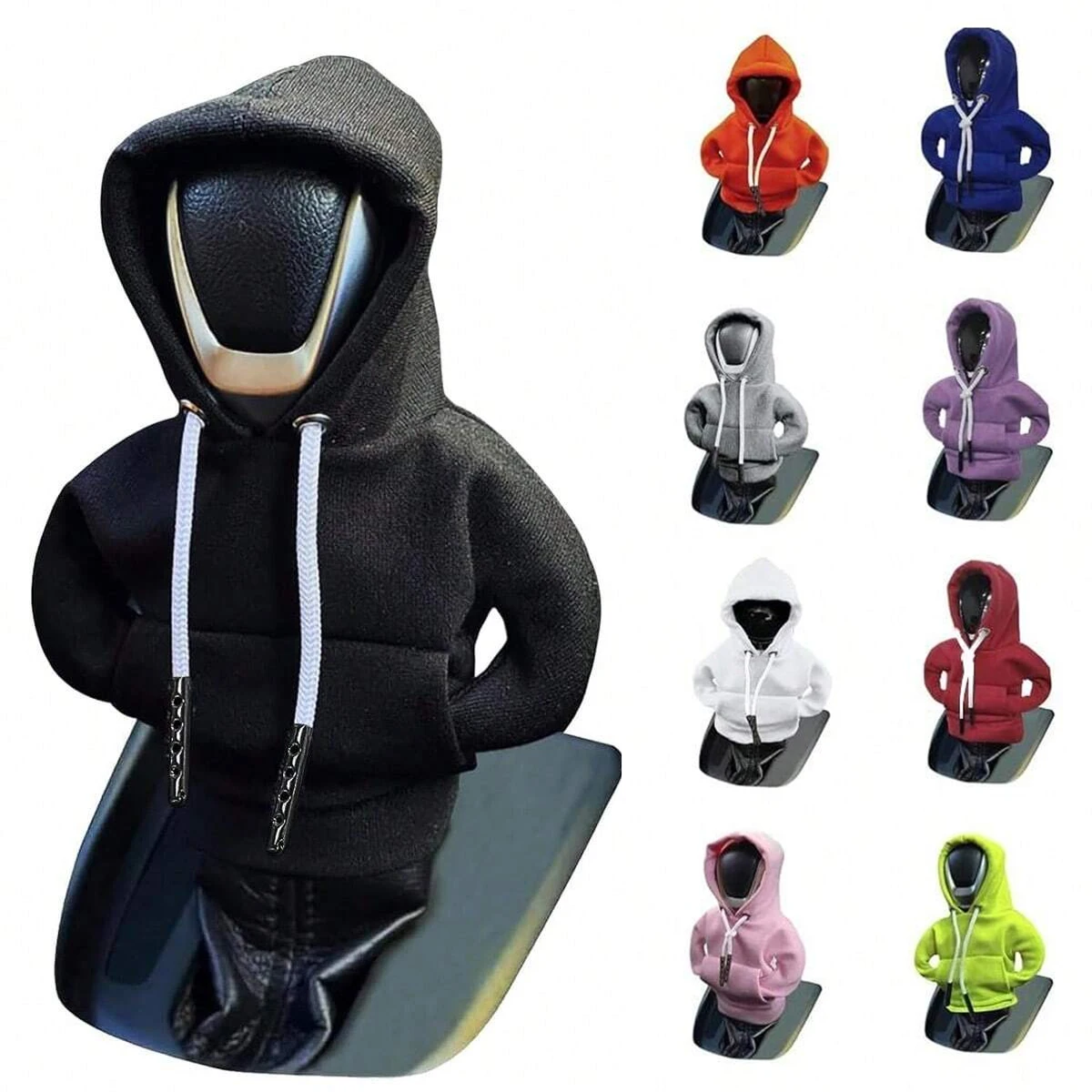 Car gear shift hoodie sweatshirt, car gear lever cover, handbrake gear shift small clothing decoration, creative gear shift protection