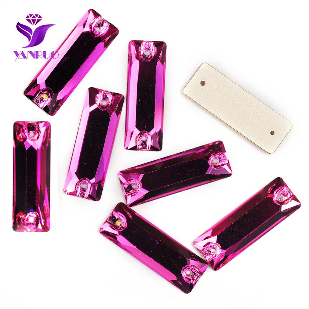 YANRUO 3255 Cosmic Baguette Alle Farben Aufnähsteine Glas-Strasssteine für Trikotkleider, zum Aufnähen von Strasssteinen für Kleidung – Detail 20