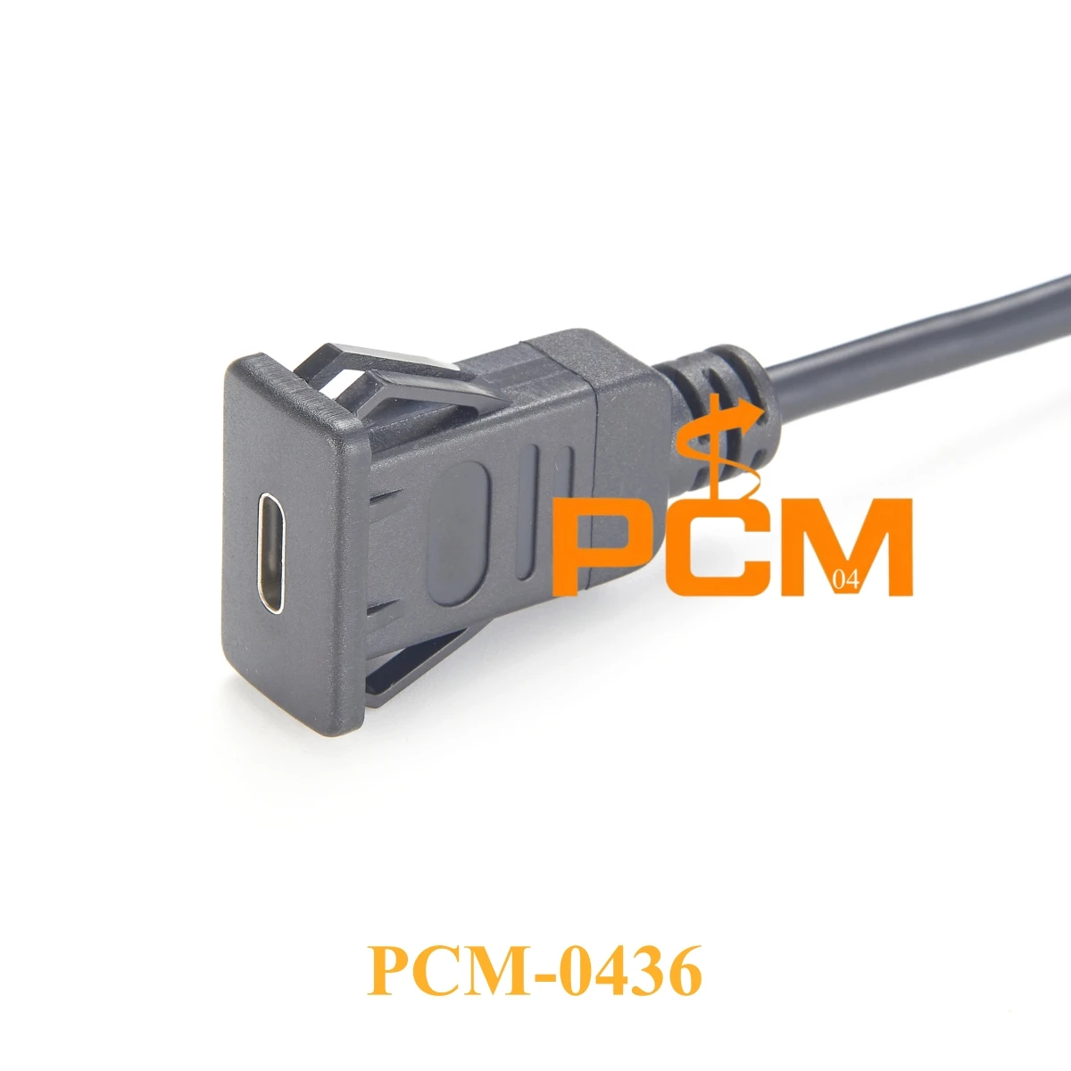 Type-C to Type-E Cable Snap-In Panel Mount Female to Male for Quick Locking Installation in Desktop PC and Industrial Equipment