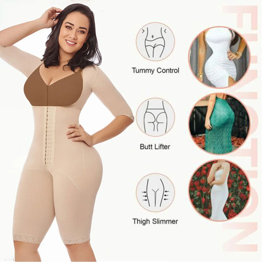 Post-Surgical Long One-Piece Cotton Girdle Postoperative recovery and improvement of body posture postpartum bodysuit