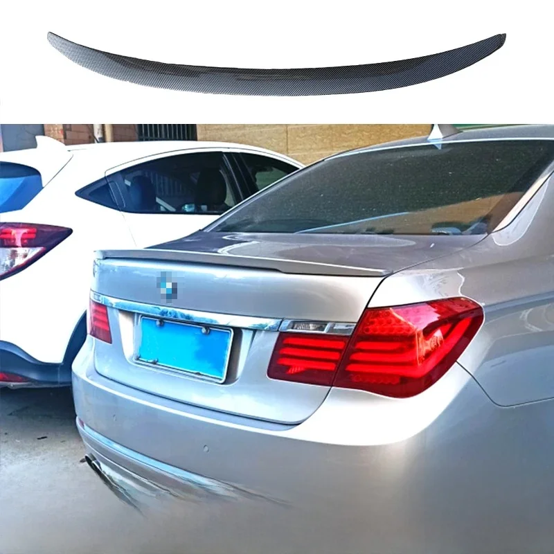 Ailes de queue de couvercle de coffre arrière en plastique ABS noir, accessoires de kit de carrosserie de réglage de voiture, adapté pour BMW Série 7 F01 F02 740i execute i 2008-2015