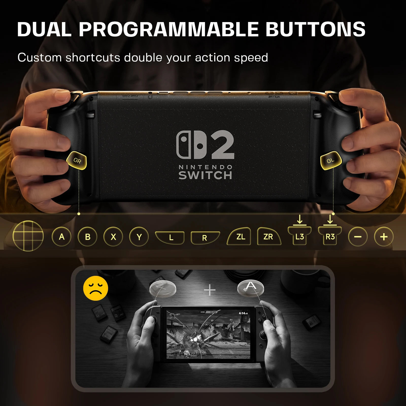 Fotografia 8: Controlador Sem Fio NYXI Hyperion 3 para Switch Preto